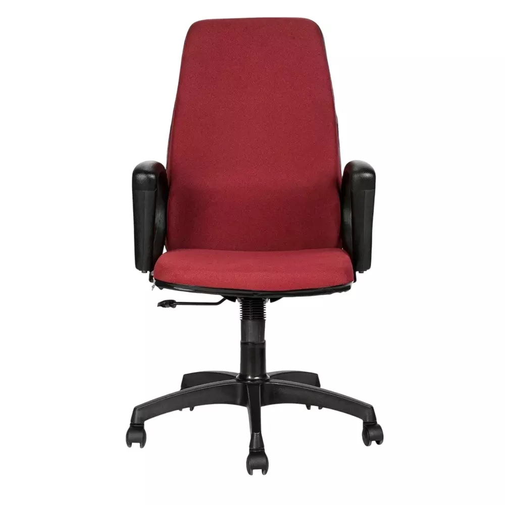 SAHANI Medium Back Revolving Office Chair Fabric Arm Rest Maroon, SSF-05