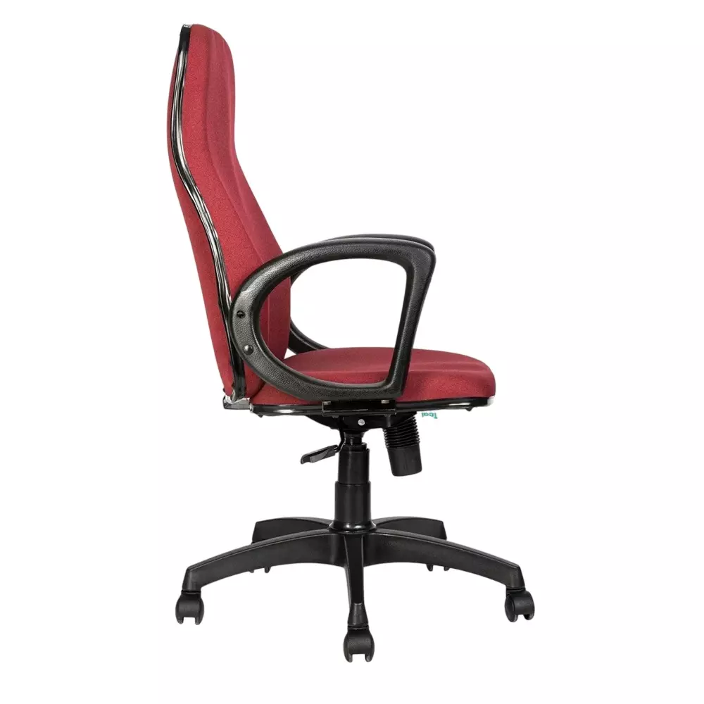 SAHANI Medium Back Revolving Office Chair Fabric Arm Rest Maroon, SSF-05