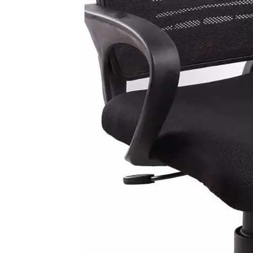 SAHANI Medium Back Office Chair Mesh Fabric Arm Rest Black, SSF-12