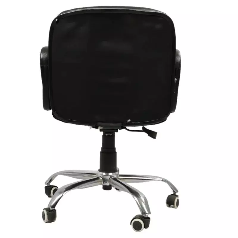 SAHANI Mid Back Office Chair Leatherette Arm Rest Black 1, SSF-20