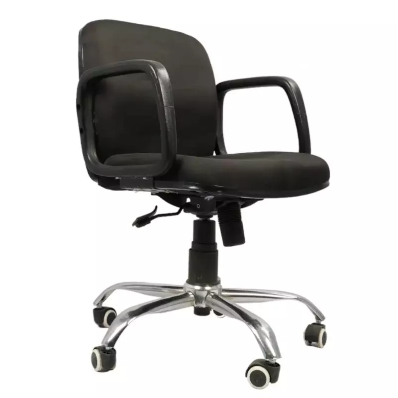 SAHANI Mid Back Office Chair Leatherette Arm Rest Black 1, SSF-20