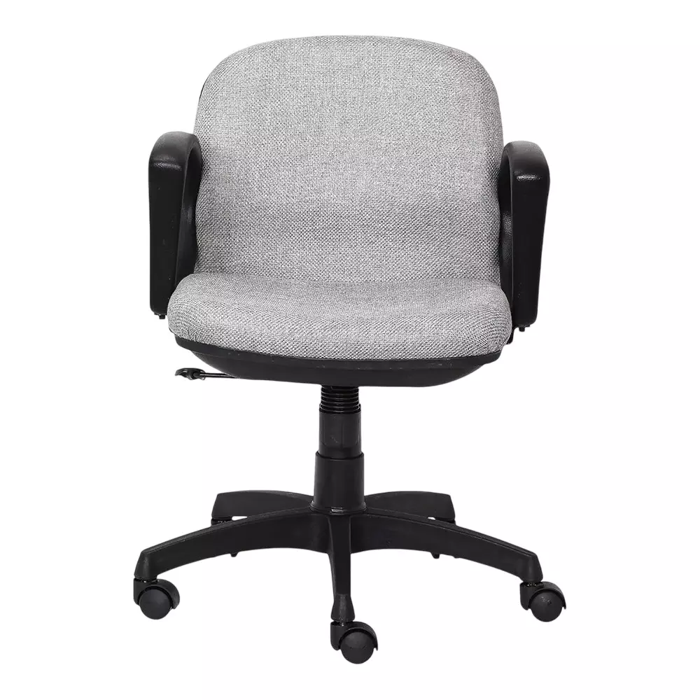 SAHANI Mid Back Office Chair Leatherette Arm Rest Grey, SSF-20
