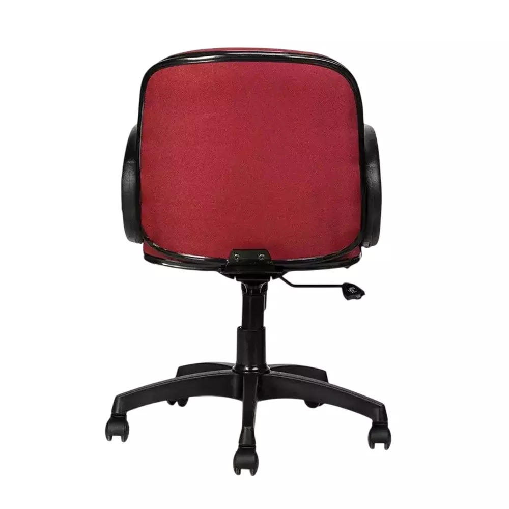 SAHANI Mid Back Office Chair Leatherette Arm Rest Maroon, SSF-20