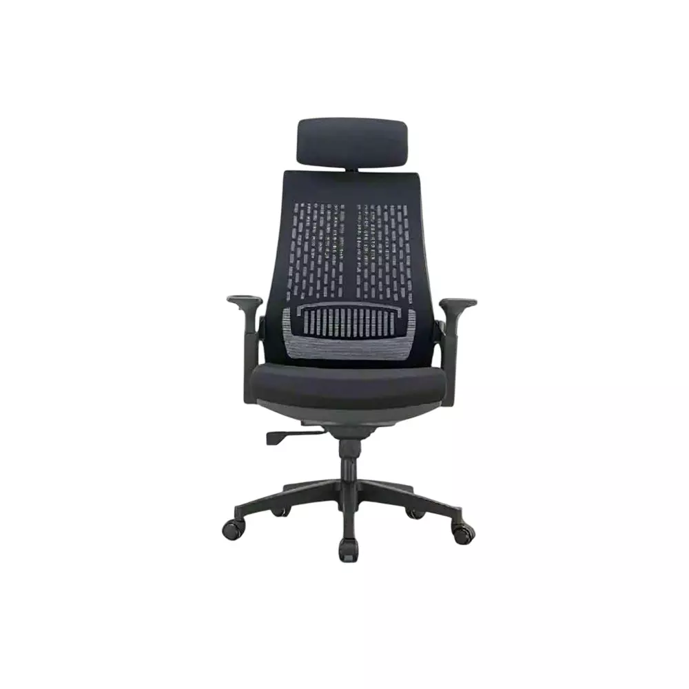 MY CUBICLES Nova Executive Office Chair High Back Polyurethane Foam Weight Capacity Upto 125 Kg Black, MC0011