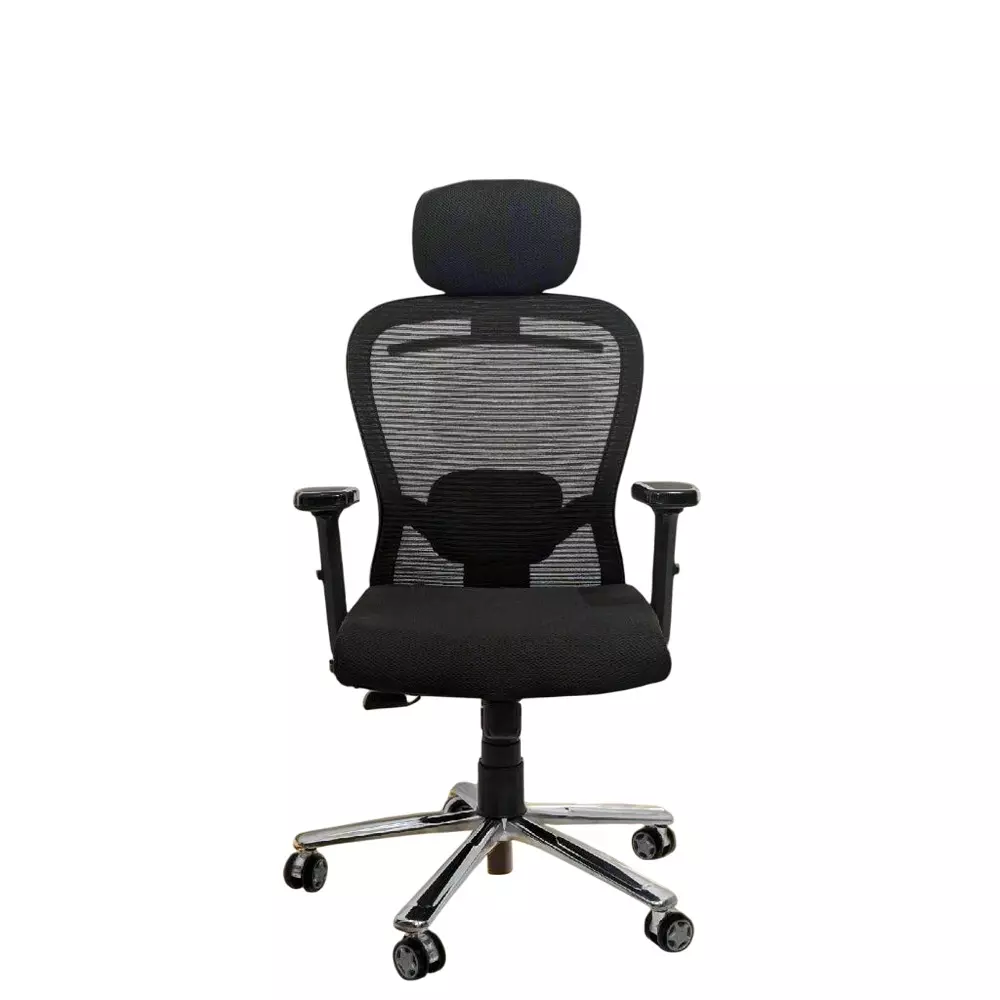 MY CUBICLES Cosmic Horizon Office Ergonomic Chair High Back Polyurethane Foam Weight Capacity Upto 125 Kg Black, MC0051