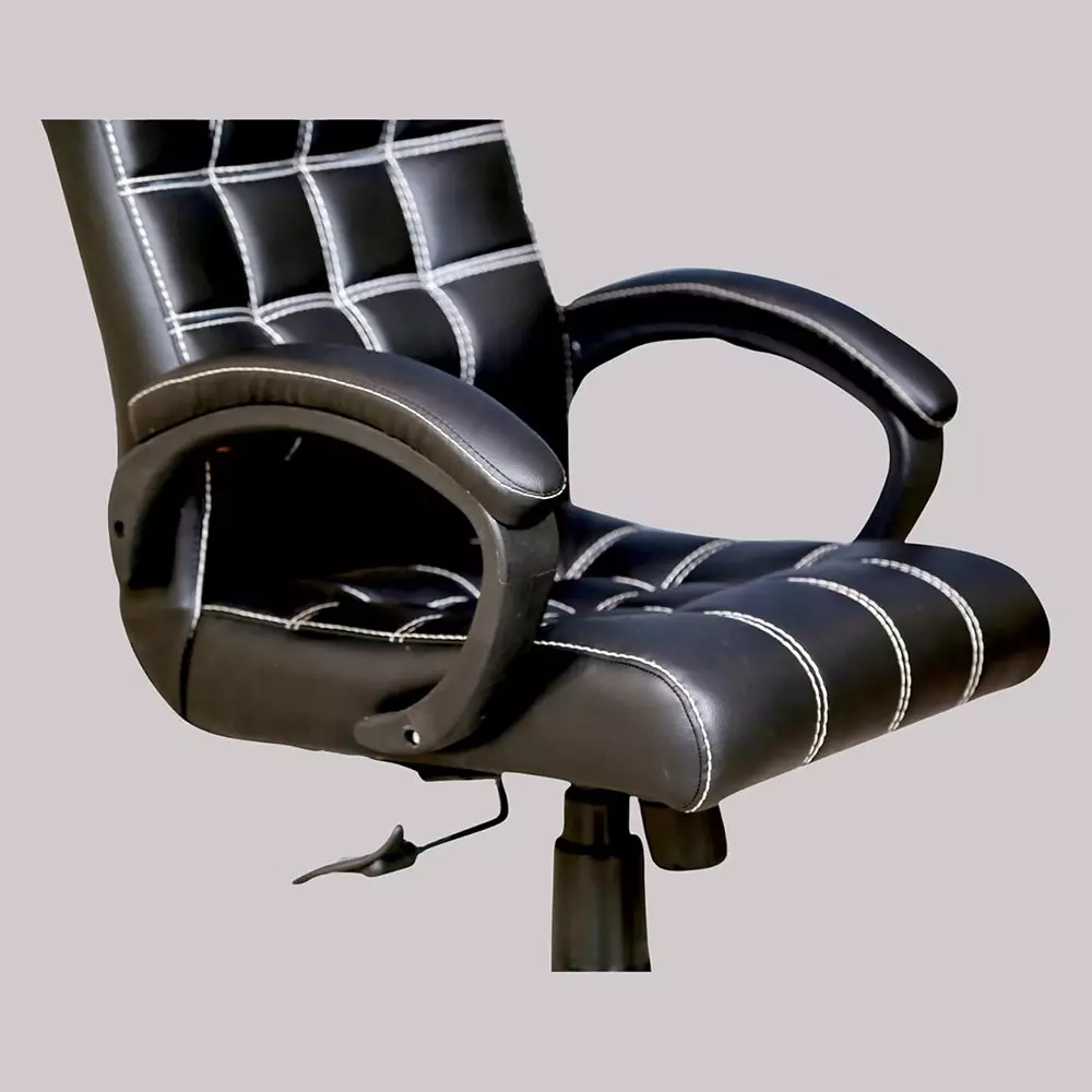 zidle-funk-mid-back-office-chair-black-premium-faux-leather-with-spacious-cushion-seat-heavy-duty-metal-base