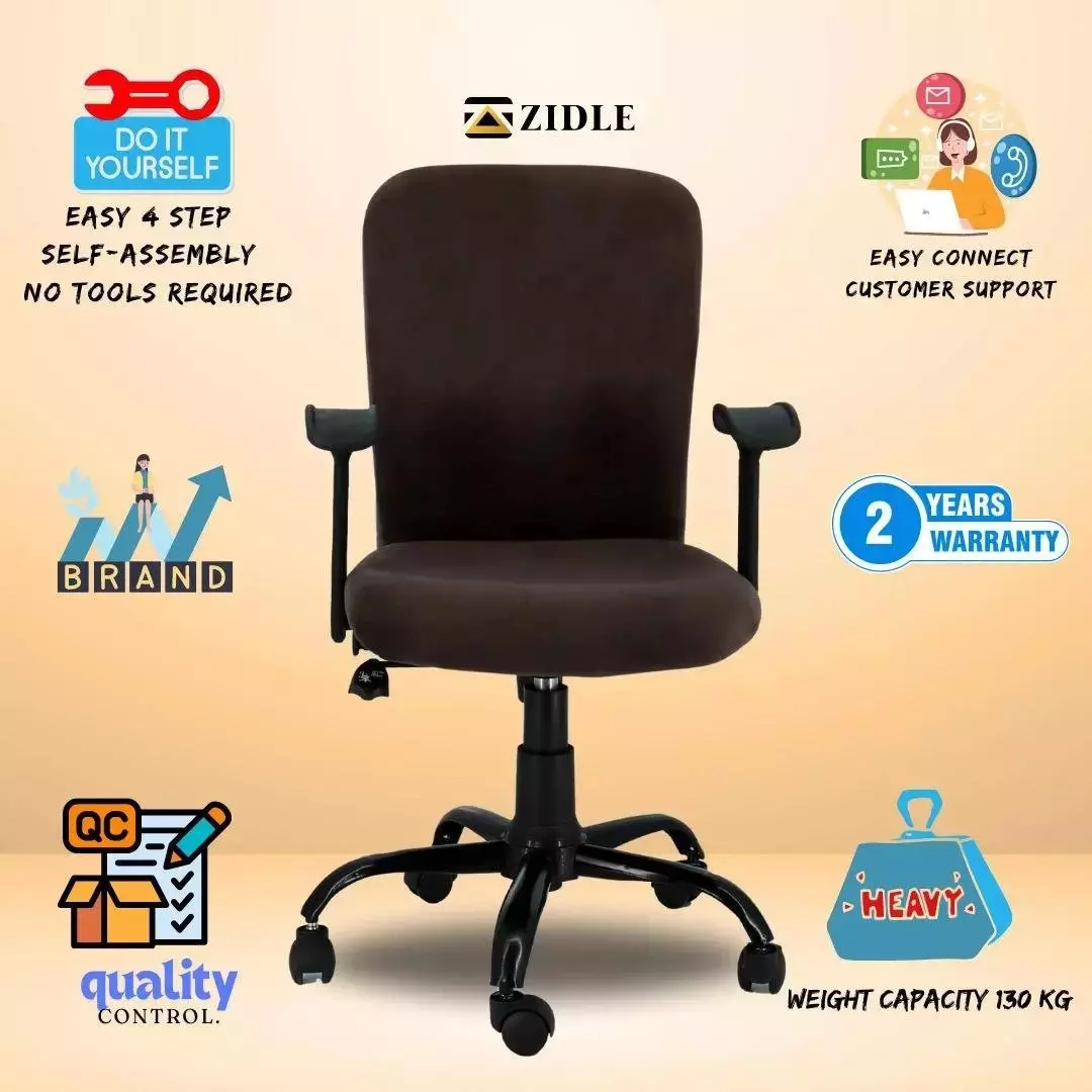 zidle-rainbow-adjustable-back-office-chair-with-armrest-leatherette-wood-1143x6096-cm-brown-for-study-home-office-pack-of-2-pcs