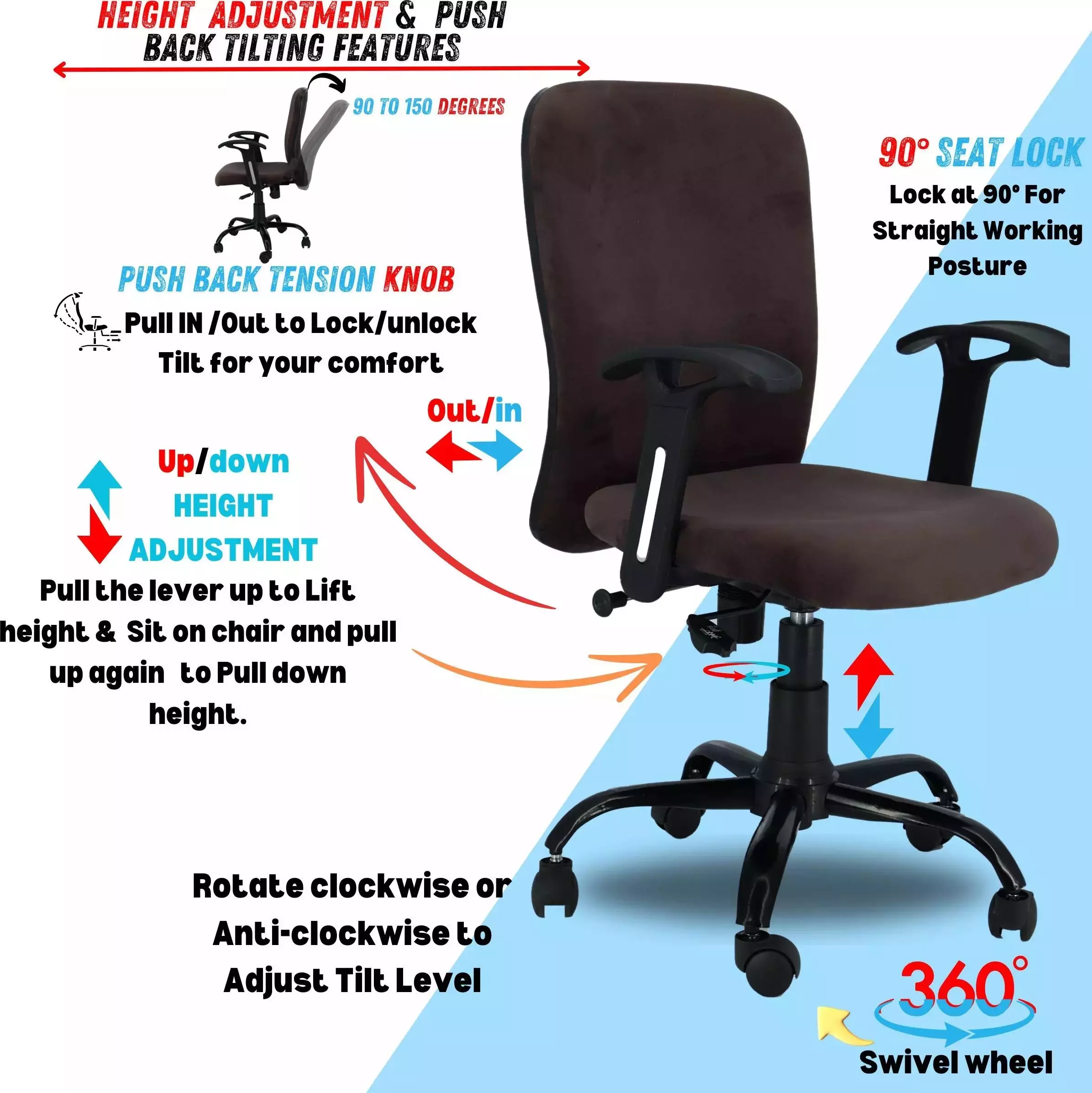 zidle-rainbow-adjustable-back-office-chair-with-armrest-leatherette-wood-1143x6096-cm-brown-for-study-home-office-pack-of-2-pcs