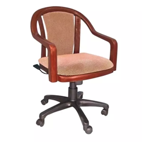 SUPREME Revolving Office Chair Brown & Black, ORNATE REVOLVING