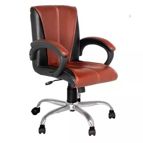 Mezonite Medium Back Black Leatherette Office Chair KI714