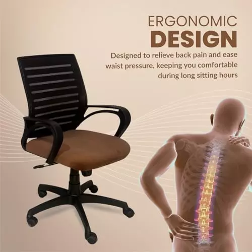 activa-jerry-ergonomic-office-chair-medium-back-mesh-fabric-brown-for-home-office-use