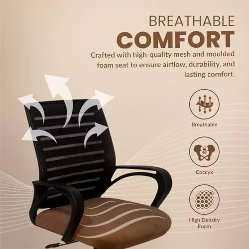 activa-jerry-ergonomic-office-chair-medium-back-mesh-fabric-brown-for-home-office-use