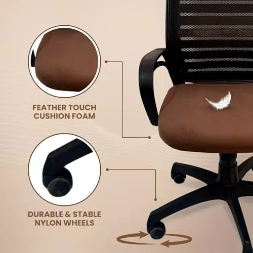 activa-jerry-ergonomic-office-chair-medium-back-mesh-fabric-brown-for-home-office-use