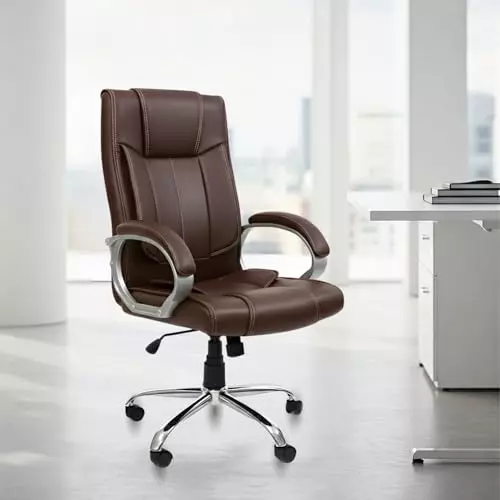 activa-kylie-ergonomic-boss-chair-with-padded-seat-arm-rest-high-back-premium-leatherette-pu-foam-coffee-for-home-gaming-office-use