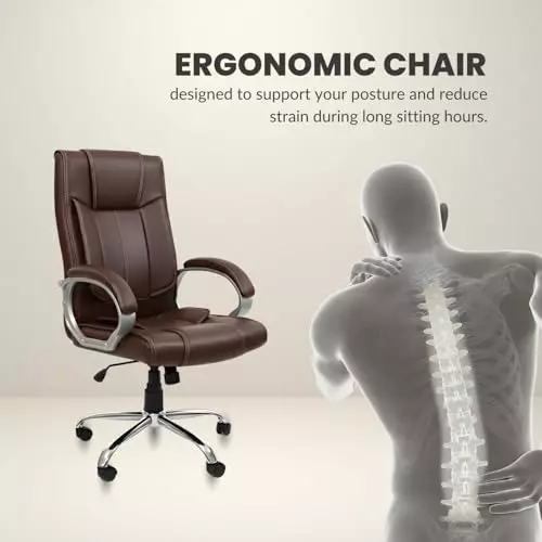 activa-kylie-ergonomic-boss-chair-with-padded-seat-arm-rest-high-back-premium-leatherette-pu-foam-coffee-for-home-gaming-office-use