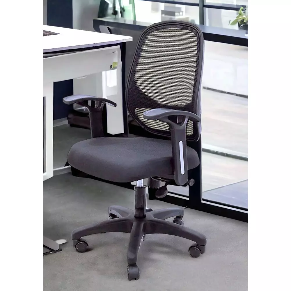 VISION SEATING Office Chairs Fabric, Black