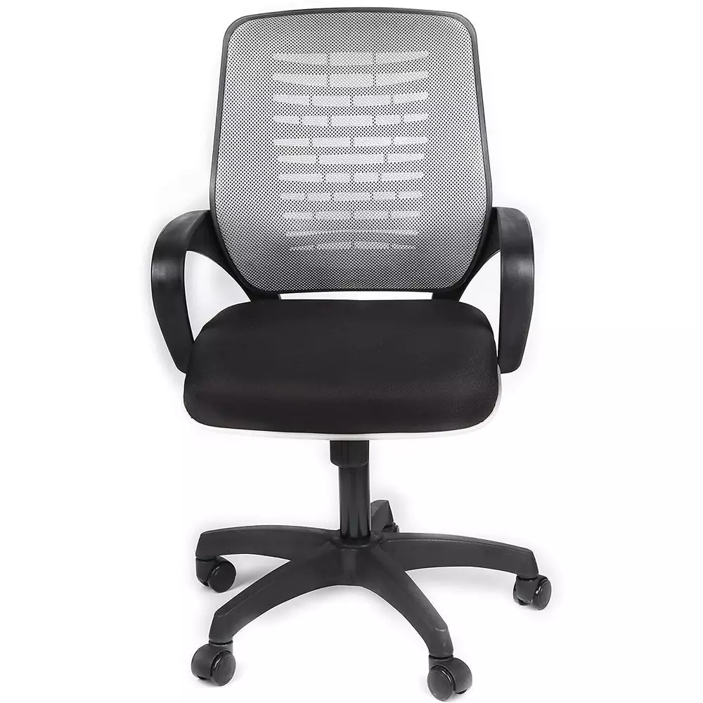 VISION SEATING Mid Back Office Chairs Mesh Grey