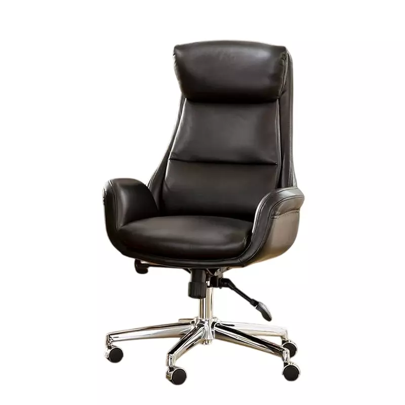 CHAIRTECH High Back Maharaja Swivel Office Chair PU Leather Black for Office & Professional Use