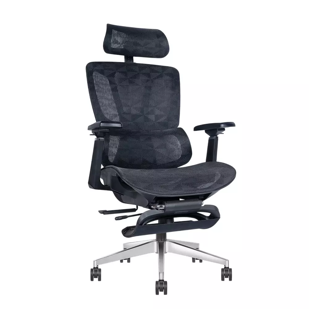 Rose  Ergonomic Office Chair With Footrest 120 Kg Weight Capacity