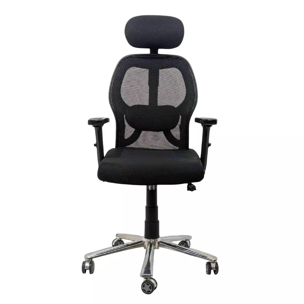 MY CUBICLES Titan Throne Matrix Ergonomic Office Chair High Back Polyurethane Foam Weight Capacity Upto 125 Kg Black, MC0055