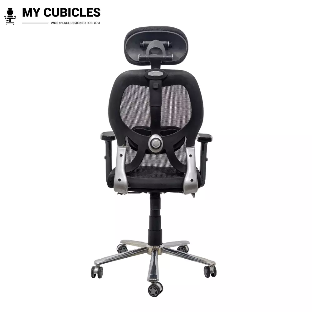 MY CUBICLES Titan Throne Matrix Ergonomic Office Chair High Back Polyurethane Foam Weight Capacity Upto 125 Kg Black, MC0055