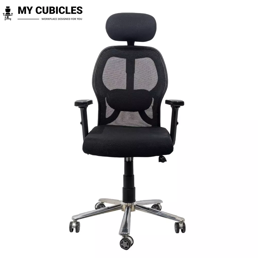 MY CUBICLES Titan Throne Matrix Ergonomic Office Chair High Back Polyurethane Foam Weight Capacity Upto 125 Kg Black, MC0055