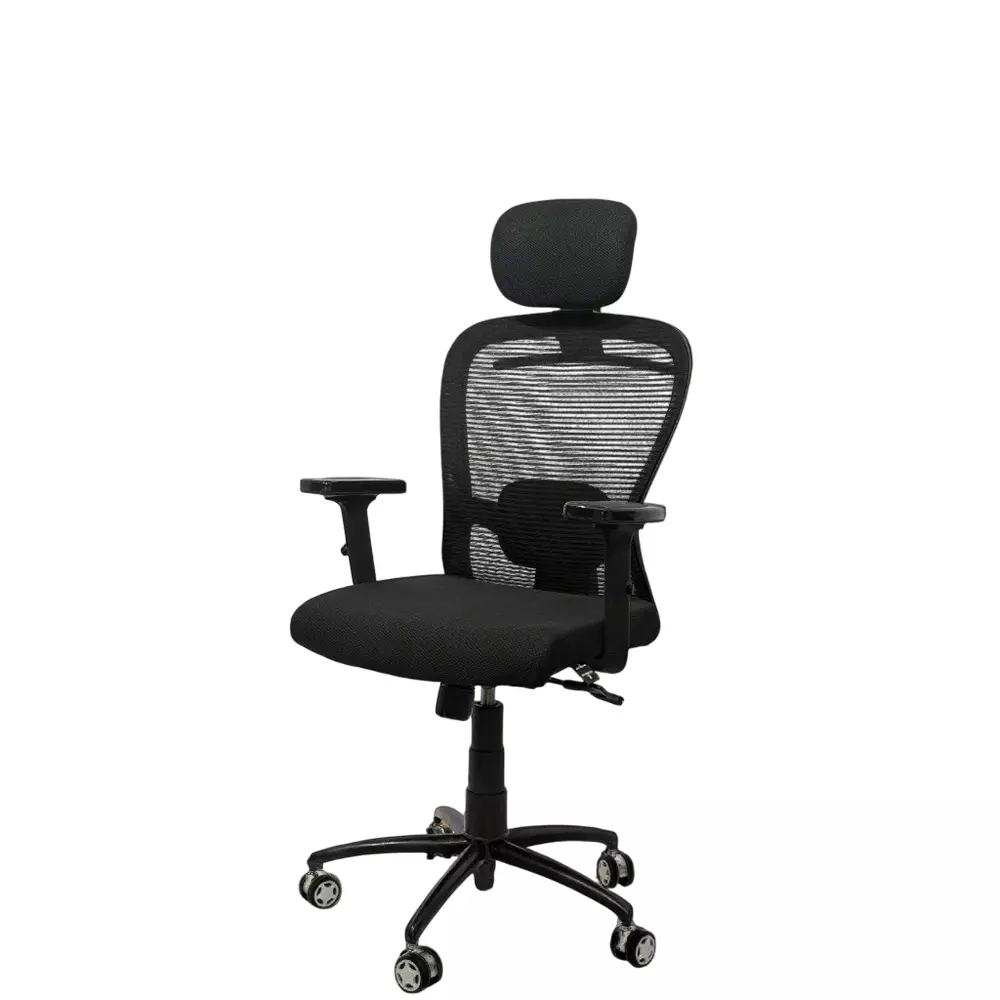 MY CUBICLES Cosmic Horizon Office Ergonomic Chair High Back Polyurethane Foam Weight Capacity Upto 120 Kg Black, MC0060