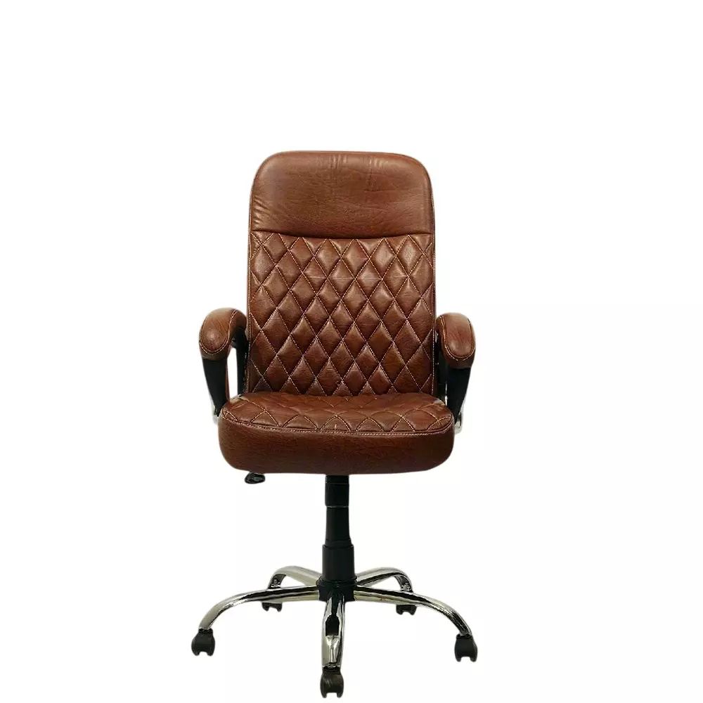 MY CUBICLES Chairisma Executive Boss Chair High Back Polyurethane Foam Weight Capacity Upto 120 Kg Brown, MC0081