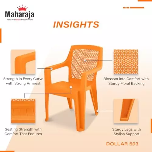 maharaja-matt-pattern-plastic-chairs-up-to-200-kg-weight-capacity-orange-dollar-503-pack-of-4-pcs