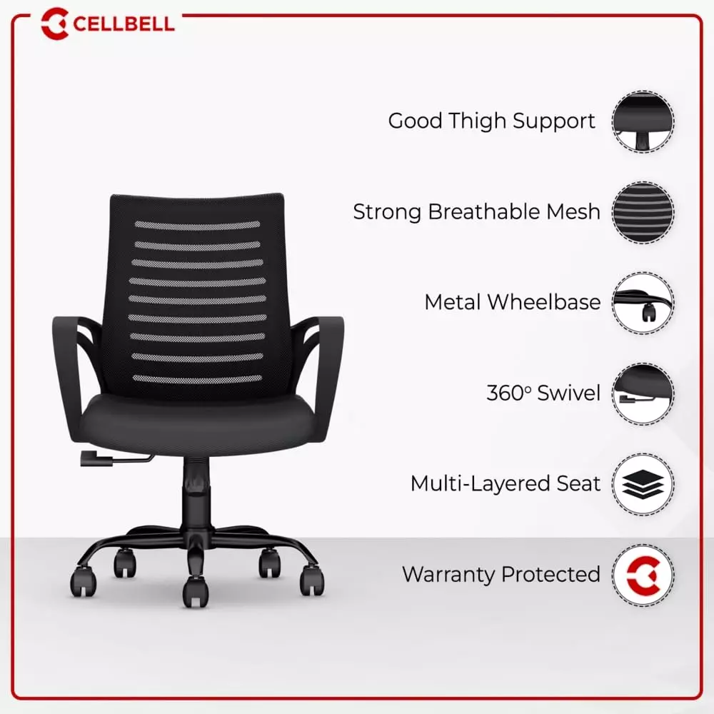 roarwood-office-chair-ergonomic-medium-back-seat-height-adjustable-revolving-with-heavy-duty-metal-base-black