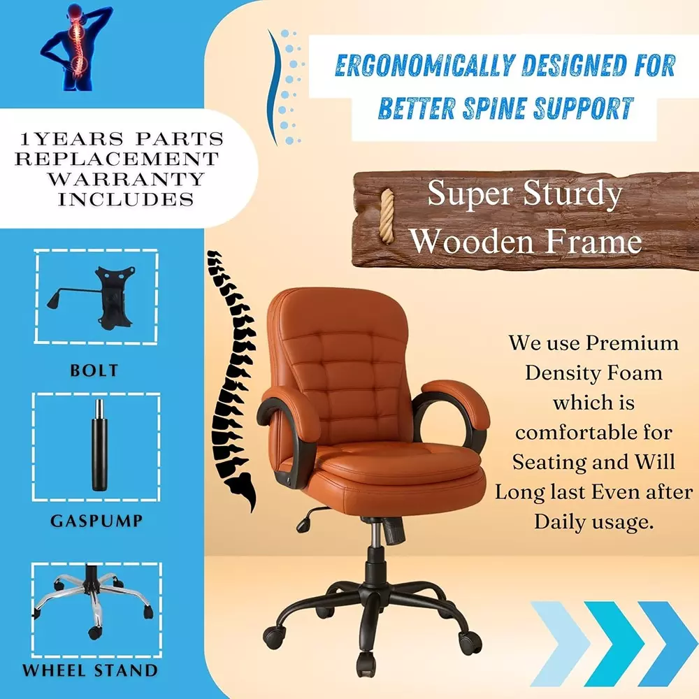 zidle-gamma-mid-back-office-chair-tan-brown-faux-leather-with-360-swivel-height-adjustment-metal-chrome-base