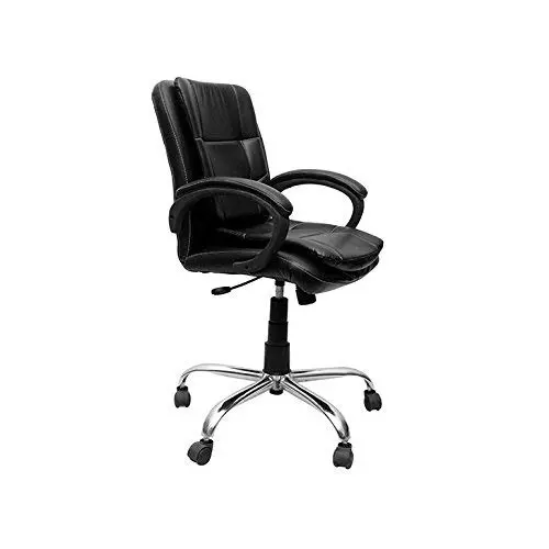 Mezonite Medium Back Black Leatherette Office Chair KI702