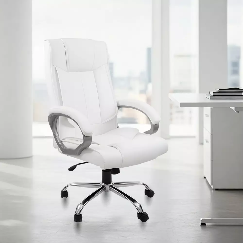 activa-kylie-ergonomic-boss-chair-with-padded-seat-arm-rest-high-back-premium-leatherette-pu-foam-white-for-home-gaming-office-use