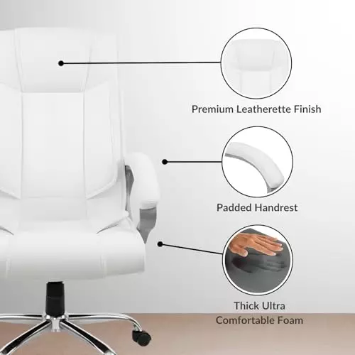 activa-kylie-ergonomic-boss-chair-with-padded-seat-arm-rest-high-back-premium-leatherette-pu-foam-white-for-home-gaming-office-use
