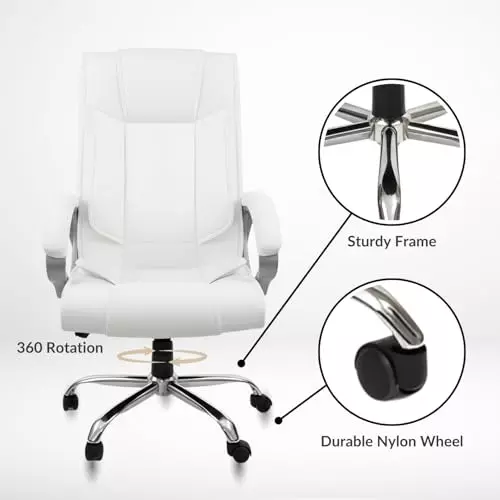 activa-kylie-ergonomic-boss-chair-with-padded-seat-arm-rest-high-back-premium-leatherette-pu-foam-white-for-home-gaming-office-use