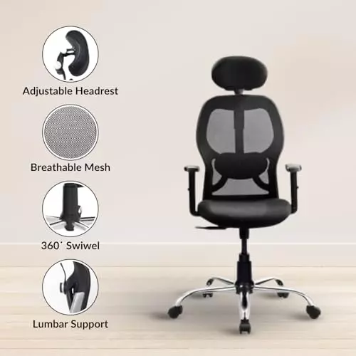 activa-marvel-pro-ergonomic-office-chair-with-cushioned-seat-arm-rest-high-back-mesh-fabric-lumbar-support-black-for-home-office-use