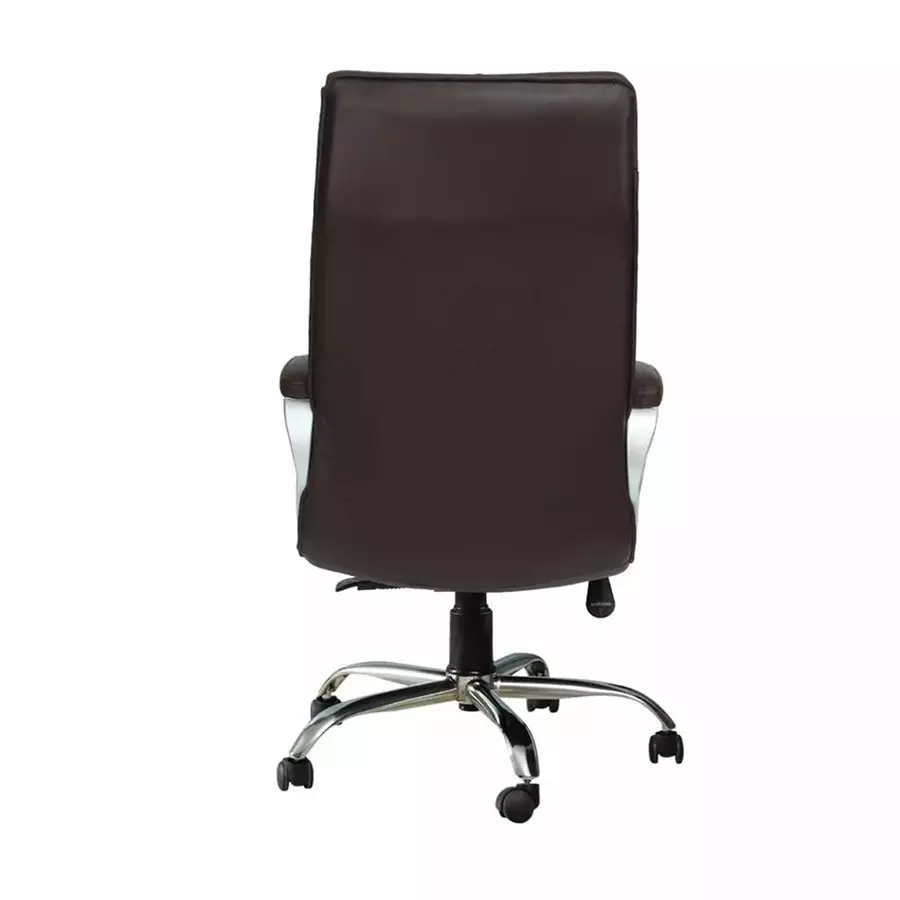 Ib basics High Back Leatherette Office Revolving Chair/Manager Chair Brown, ER25