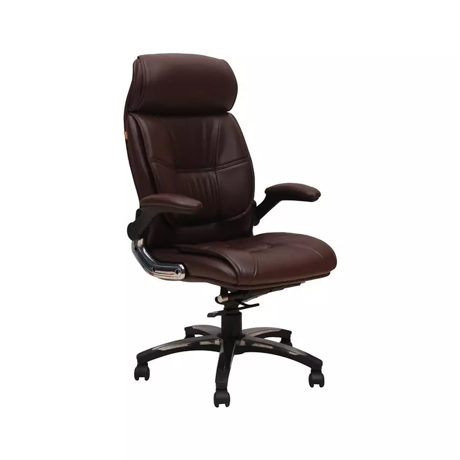Chair Choice Executive Boss Chair Faux Leather Ergonomic Mid Back Support Obsidian Black