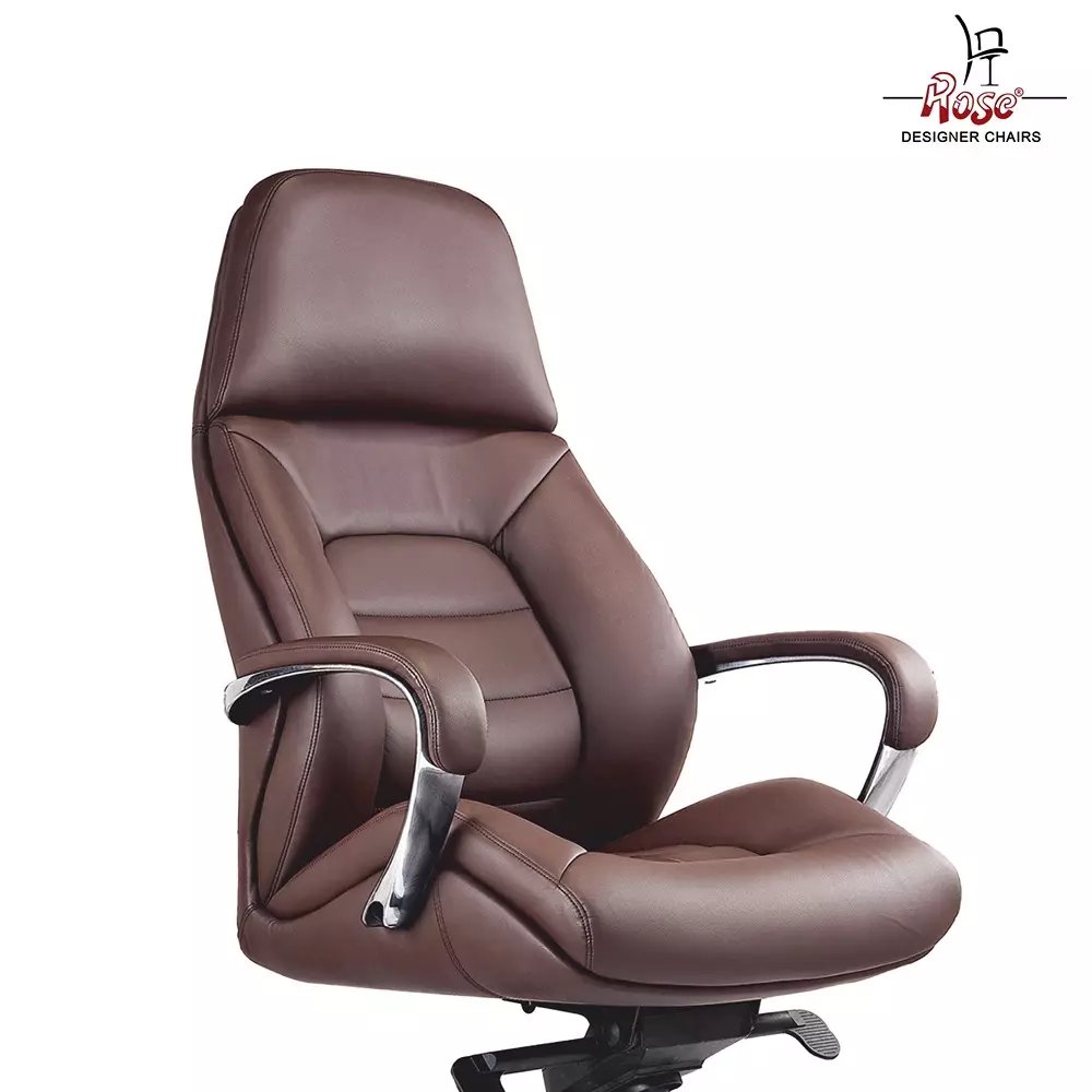 Rose Veda Office Chair Mid Back Brown India