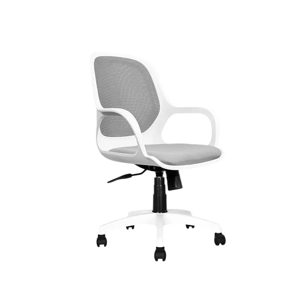 Rose Zaria Ergonomic Office Chair Mid Back White & Grey India