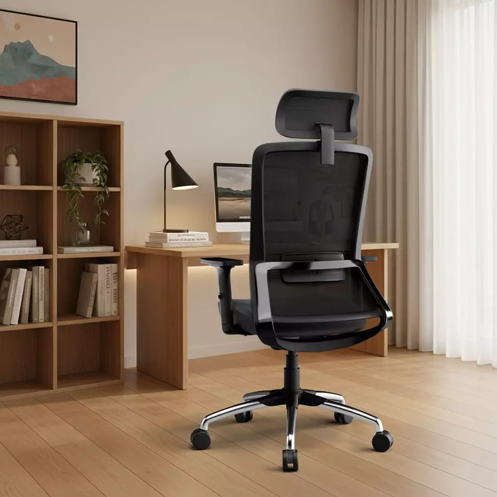 Vergo Office Chair Inspire HB High Back Black for WFH/Study/Computer Desk with Adjustable Armrests