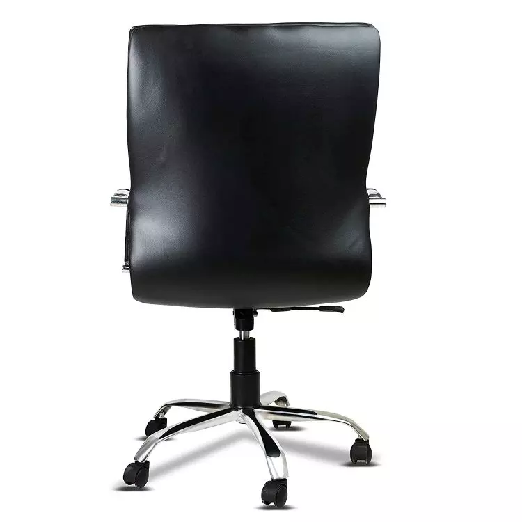 Ib basics Black Leatherette Medium Back Ergonomicanomic Office Executive Chair