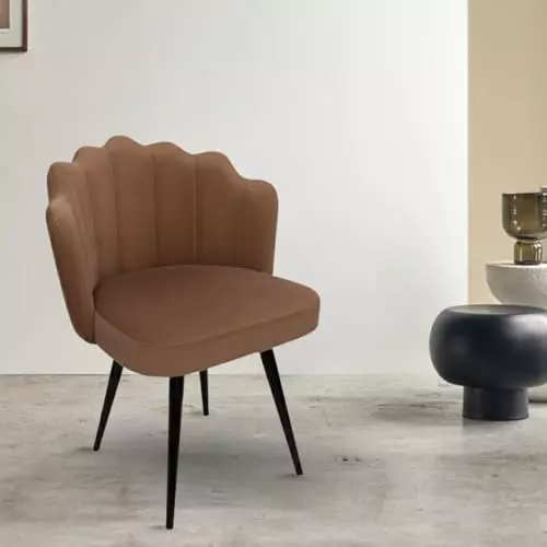 activa-crown-luxury-desk-chair-without-arm-rest-medium-back-velvet-caramel-for-home-office-or-living-room