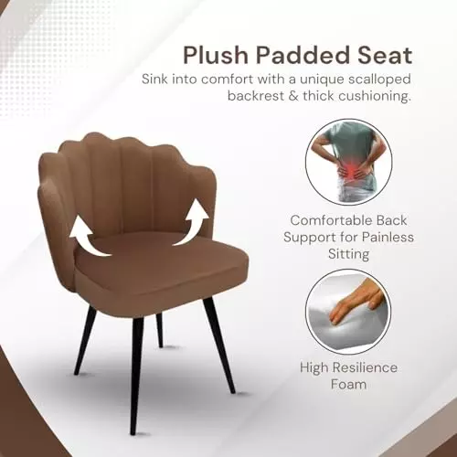 activa-crown-luxury-desk-chair-without-arm-rest-medium-back-velvet-caramel-for-home-office-or-living-room