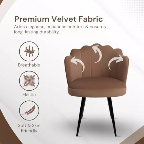 activa-crown-luxury-desk-chair-without-arm-rest-medium-back-velvet-caramel-for-home-office-or-living-room