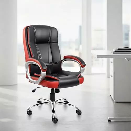 activa-venture-ergonomic-office-chair-with-arm-rest-high-back-leatherette-pu-foam-black-red-for-home-office-use