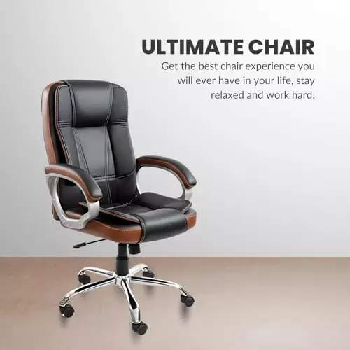 activa-venture-ergonomic-office-chair-with-arm-rest-high-back-leatherette-pu-foam-black-tan-for-home-office-use