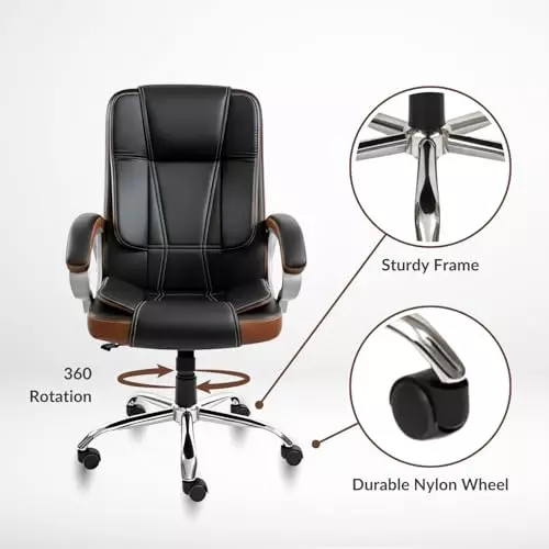 activa-venture-ergonomic-office-chair-with-arm-rest-high-back-leatherette-pu-foam-black-tan-for-home-office-use