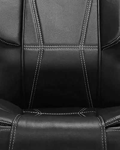 Caddy High Back Revolving office and Home Chair Black PU Leatherette CD117