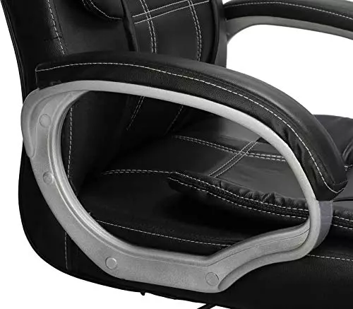 Caddy High Back Revolving office and Home Chair Black PU Leatherette CD117
